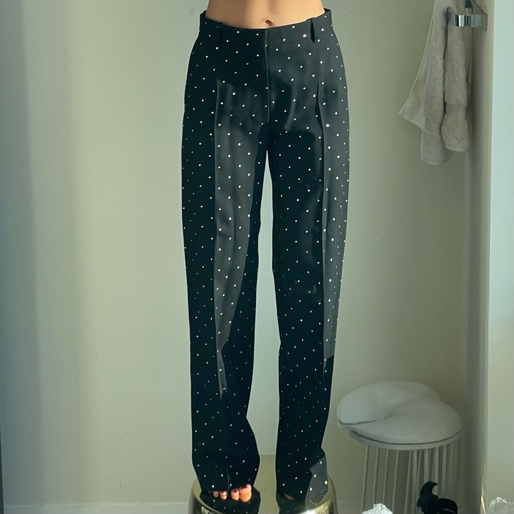 Balenciaga Crystal Embellished Tailored Pants